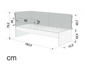 Детская мягкая кровать Denvas эвкалипт в Симе - sim.mebel74.com | фото 2