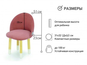 Детский мягкий стул Stumpa пудровый в Симе - sim.mebel74.com | фото 2