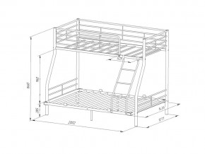 Двухъярусная кровать Гранада-2 140 белая в Симе - sim.mebel74.com | фото 2