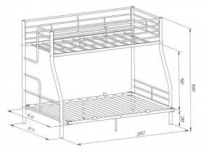 Двухъярусная кровать Гранада-3 140 белый в Симе - sim.mebel74.com | фото 2