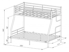 Двухъярусная кровать Гранада-3 140 белый в Симе - sim.mebel74.com | фото 3