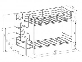 Двухъярусная кровать Толедо Черный-Венге в Симе - sim.mebel74.com | фото 2