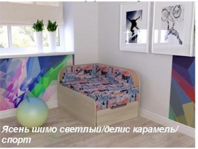 Диван детский Малютка шимо светлый-спорт в Симе - sim.mebel74.com | фото