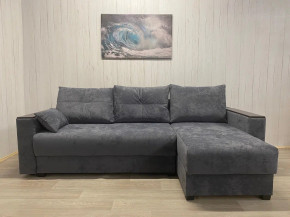 Диван Комфорт-3 ПБ+МДФ Тик-Так велюр Sensey steel grey в Симе - sim.mebel74.com | фото