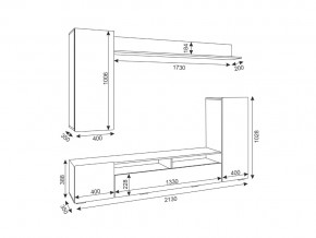 Гостиная Альфа Белый глянец в Симе - sim.mebel74.com | фото 3