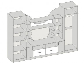 Гостиная Аллегро вариант 5 венге Linum/дуб белфорт в Симе - sim.mebel74.com | фото 2