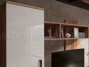 Гостиная Мини Белый глянец, дуб крафт в Симе - sim.mebel74.com | фото 3