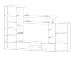 Гостиная Онтарио дуб крафт/белый в Симе - sim.mebel74.com | фото 2