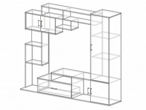 Гостиная Пекин Венге-Лоредо в Симе - sim.mebel74.com | фото 3