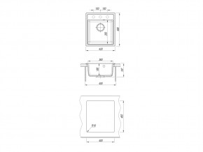 Каменная мойка Dr. Gans Smart Оливия 420 в Симе - sim.mebel74.com | фото 2