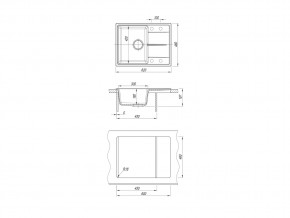 Каменная мойка Dr. Gans Smart Оливия 620 в Симе - sim.mebel74.com | фото 2