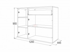 Комод 10 фант ясень анкор в Симе - sim.mebel74.com | фото 2