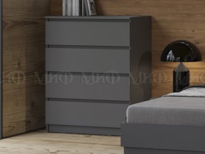 Комод 800 4 ящика Челси Графит в Симе - sim.mebel74.com | фото 2