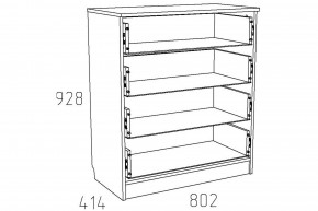 Комод Акварель НМ 013.71-01 М Капучино в Симе - sim.mebel74.com | фото 2