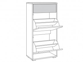 Комод для обуви 13.114 Куба в Симе - sim.mebel74.com | фото 2