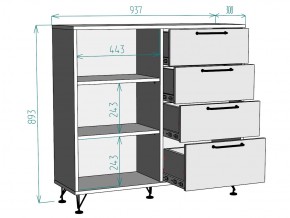 Комод Лофт K100 в Симе - sim.mebel74.com | фото 3