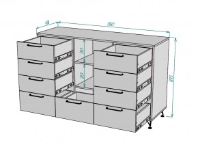 Комод Лофт K82 в Симе - sim.mebel74.com | фото 3