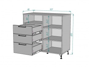 Комод Лофт K87 в Симе - sim.mebel74.com | фото 3