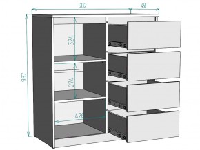 Комод Мальта K115 в Симе - sim.mebel74.com | фото 3