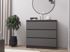 Комод Мори МК800.1/3 с 3 ящиками Графит в Симе - sim.mebel74.com | фото 1