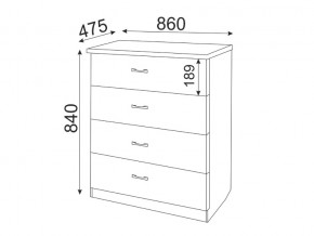 Комод Осло модуль 2 в Симе - sim.mebel74.com | фото 2