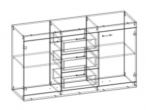 Комод Соната КС-1500 белый глянец в Симе - sim.mebel74.com | фото 2