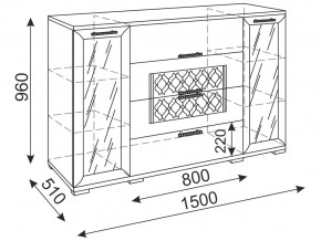 Комод витрина М11 Тиффани в Симе - sim.mebel74.com | фото 3