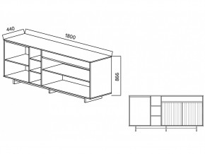 Комодино Moderno-1800 Ф5 в Симе - sim.mebel74.com | фото 4