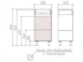 Комплект мебели для ванной 3D 40 в Симе - sim.mebel74.com | фото 4