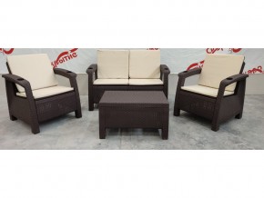 Комплект уличной мебели Yalta Premium Terrace Set шоколадный в Симе - sim.mebel74.com | фото 1