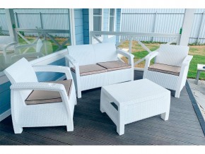 Комплект уличной мебели Yalta Terrace Set белый в Симе - sim.mebel74.com | фото