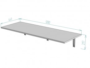 Консоль складная T89 ширина 1200 в Симе - sim.mebel74.com | фото 2