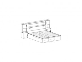 КР 552 кровать с прикроватный блоком в Симе - sim.mebel74.com | фото