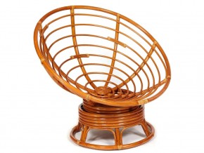 Кресло-качалка Papasan w 23/01 B с подушкой Cognac, экошерсть Коричневый в Симе - sim.mebel74.com | фото 4