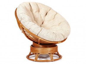 Кресло-качалка Papasan w 23/01 B с подушкой Cognac, ткань Старт в Симе - sim.mebel74.com | фото 1