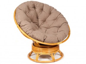 Кресло-качалка Papasan w 23/01 B с подушкой Honey, экошерсть Коричневый в Симе - sim.mebel74.com | фото