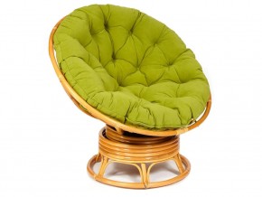 Кресло-качалка Papasan w 23/01 B с подушкой Honey, флок Олива в Симе - sim.mebel74.com | фото