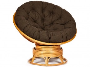 Кресло-качалка Papasan w 23/01 B с подушкой Honey, ткань Коричневый в Симе - sim.mebel74.com | фото