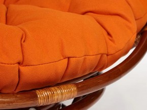 Кресло-качалка Papasan w 23/01 B с подушкой Pecan, ткань Оранжевый в Симе - sim.mebel74.com | фото 3