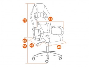 Кресло компьютерное Driver черный/черный в Симе - sim.mebel74.com | фото 2