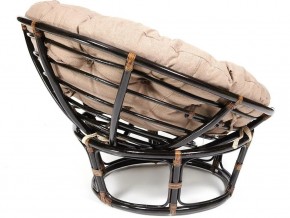 Кресло Papasan 23/01 W с подушкой Antique brown, экошерсть Коричневый в Симе - sim.mebel74.com | фото 2