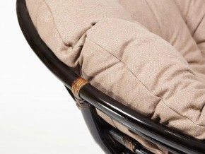 Кресло Papasan 23/01 W с подушкой Antique brown, экошерсть Коричневый в Симе - sim.mebel74.com | фото 4