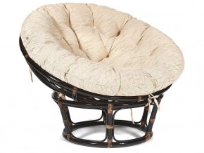 Кресло Papasan 23/01 W с подушкой Antique brown, ткань Старт в Симе - sim.mebel74.com | фото