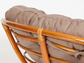 Кресло Papasan 23/01 W с подушкой Cognac, экошерсть Коричневый в Симе - sim.mebel74.com | фото 3