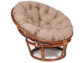 Кресло Papasan 23/01 W с подушкой Pecan, экошерсть Коричневый в Симе - sim.mebel74.com | фото