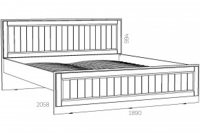 Кровать 1800 Оливия НМ 040.34-03 Х в Симе - sim.mebel74.com | фото 2