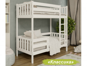 Кровать 2-х ярусная Аист-2 Классика белый 1600х800 мм в Симе - sim.mebel74.com | фото