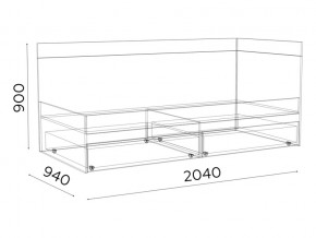 Кровать 900 Гринвич мод.1 в Симе - sim.mebel74.com | фото 3