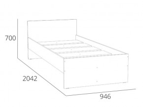 Кровать 900 НМ 011.53-01 Симпл Белый Фасадный в Симе - sim.mebel74.com | фото 4