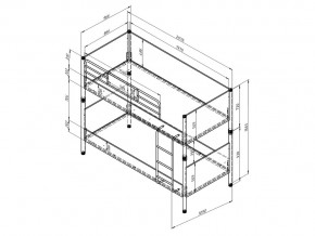 Кровать Дельта Лофт 20.02.02 Белый в Симе - sim.mebel74.com | фото 2